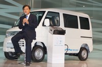 【三菱 MiEVパワーボックス】益子社長「電力使用量の平準化に有効」 画像