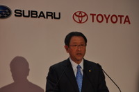 トヨタ豊田社長、「お互いの会社の車を運転しあった」 画像