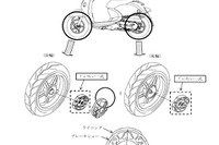 ヤマハ ジョグCE50D など、遅いとブレーキが効きすぎる 画像