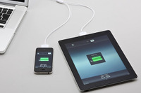 iPadやiPhoneを2台接続…同時充電や同期・充電も 画像
