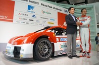 ［パイクスピークEV］三菱3年ぶりの復帰… 増岡選手「モータースポーツは走る実験の場」 画像