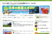 人気の展望スポット第1位は清水寺 画像
