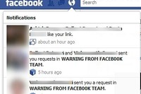 「Facebookチームからの警告」に注意…偽メッセージ 画像