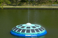 太陽光で池の水を浄化…ソーラーUFO名大に飛来 画像