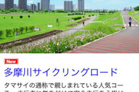 自転車NAVITIME、サイクリングロード特集開始 画像