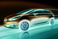 【パリモーターショー12】韓国キアの小型MPV、カレンス 新型を予告 画像