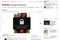 マカフィー、Facebook上の写真を保護するアプリ公開 画像
