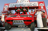 【クロスカントリー UAE】三菱増岡優勝、日産ドメビウス2位…パリダカ前哨 画像