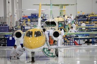 ホンダジェット、量産1号機の生産を開始 画像