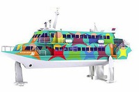 東海汽船、伊豆七島航路に4隻目の高速ジェット船を投入…柳原良平氏がデザイン 画像