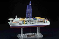 バンダイ、理工系プラモデル「1/700 地球深部探査船 ちきゅう」を発売 画像