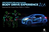 プジョー、208 とLEDダンスユニットのコラボ動画を公開 画像