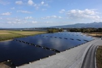 ソーラーフロンティアがCIS薄膜太陽電池モジュールを供給した下水流発電所が稼働開始 画像