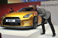 ボルト仕様ゴールドGT-Rのオークション、1570万円で落札 画像
