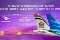 ガルーダ・インドネシア航空、エティハド航空とのコードシェア提携を開始 画像