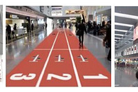JAL、羽田空港第1ターミナルでオリンピック東京招致の特別ディスプレイを実施 画像