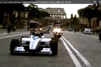 新EVレース、フォーミュラE…ローマ市街地をデモ走行［動画］ 画像