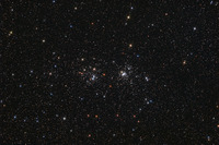 双眼鏡でも観察できるダブル星団 画像