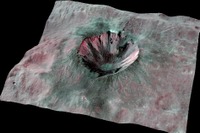 ドーン宇宙船、コーネリア・クレーターをとらえる 画像