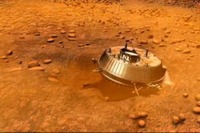 惑星探査機ホイヘンス・プローブが土星の衛星タイタン着陸…アニメーション公開 画像