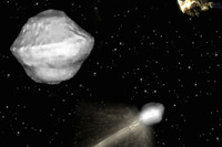 隕石の軌道をインパクトによって変えるAIDAミッション　欧州宇宙機関 画像