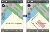iOS向けナビアプリ MapFan＋ がオフライン地図のデータを更新 画像