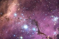 紫のベルベットに宝石を散りばめた…大マゼラン雲 画像