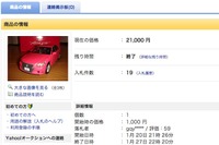トヨタ クラウン新型、ピンク色ミニカーがオークションで高値取引 画像
