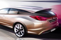 【ジュネーブモーターショー13】欧州向けホンダ シビック、ワゴン コンセプト初公開へ 画像