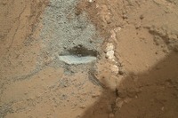 キュリオシティが最初のドリルテストに成功 画像