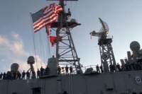 USSハリバートン、6か月の任務を終えてメイポート海軍基地に帰港 画像