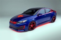 【シカゴモーターショー13】キア オプティマ ハイブリッドにスーパーマン仕様…ボンネットに「S」マーク 画像