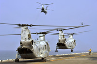 CH-46Eシー・ナイト・ヘリコプターがアメリカとタイの合同訓練コブラ・ゴールド2013に参加 画像