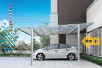 LIXIL、3台駐車可能な高強度カーポートを発売 画像