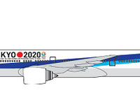 ANA 2020東京五輪招致へ国際線でもラッピング機就航へ 画像