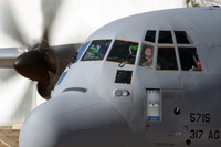 ロッキード・マーチン、ディエス空軍基地にC-130Jスーパーヘラクレスを搬送 画像
