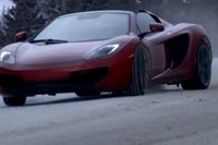 マクラーレン MP4-12Cスパイダー…豪快な雪上ドリフト［動画］ 画像