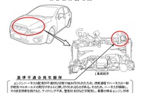 【リコール】富士重工業 インプレッサ など3車種　エンジンが停止して再始動できなくなるおそれ 画像