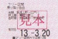京成「下町日和きっぷ」が自動券売機で購入可能に 画像