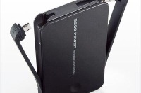 サンワサプライ、容量3800mAhのケーブル一体型スマホ用モバイル補助バッテリを発売 画像