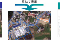 ゼンリンなど、衛星画像と住宅地図を組み合わせた「震災復興支援地図」を提供開始 画像