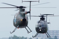 陸上自衛隊のヘリコプター教官チーム、華麗な演技を披露 画像