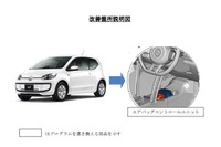 【リコール】フォルクスワーゲン up!、サイドエアバッグが展開しないおそれ 画像