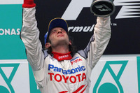 【トヨタF1】トゥルーリ2位で、チーム初めて表彰台!! 画像