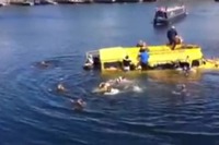 英国の水陸両用バス、沈没事故の瞬間［動画］ 画像