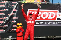 【INDYCAR 第12戦】ダブルヘッダー初戦を制したディクソン「クレイジーなレースだった」 画像
