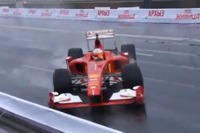 小林可夢偉、フェラーリF1でクラッシュ…モスクワ［動画］ 画像