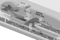 JR東海、中央新幹線の地下中間駅イメージを公表…駅施設を除くスペースは地元の「活用」想定 画像
