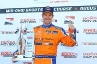 【INDYCAR 第14戦】キンボールがインディの初勝利、ホンダ勢が表彰台を独占 画像