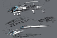 テスラ・モーターズCEO、超高速交通「ハイパーループ」構想を発表…最高速度は1220km/h 画像